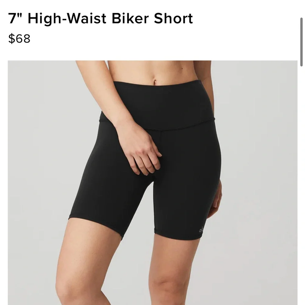 Alo High-Waist Biker Short, True navy, XS - Picture 6 of 6